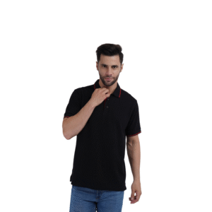 men’s black stand collar zip sweatshirt jacket