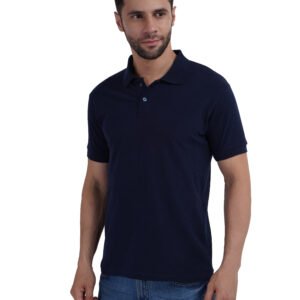 men’s classic navy blue polo t shirt